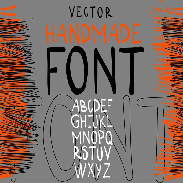 ตัวอักษรภาษาละติน, แบบอักษรที่วาดด้วยมือ, ตัวอักษรสเก็ตช์ . — ภาพถ่ายสต็อก