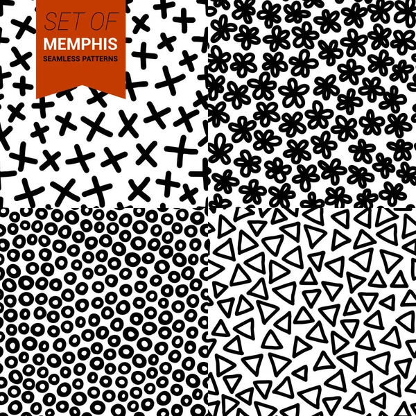 Geometric Vector pattern Memphis style