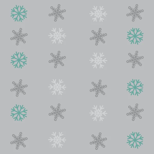 Бесшовный зимний фон со снежинками — стоковое фото