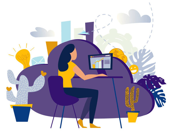 illustration Boy learn and gain knowledge. The creative design of the schedule students learn on books. stylish for posters, banners, websites, booklets, flyers, cards