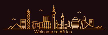 Afrika afiş Hoşgeldiniz