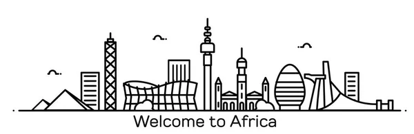 Ласкаво просимо до Африки банер — стоковий вектор