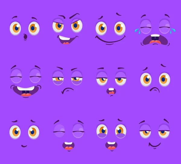 cartoon faces with emotions