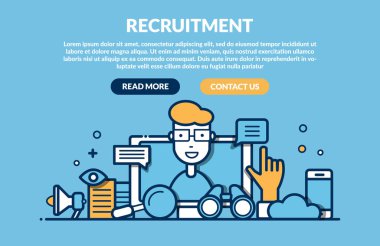 Web sayfası için işe alım kavramı