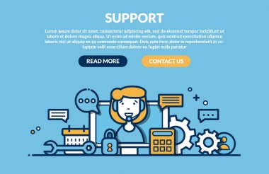 Web sayfası için destek kavramı