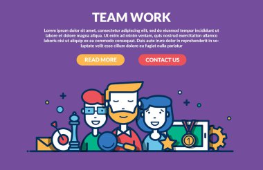 Takım iş kavramı web sitesi için