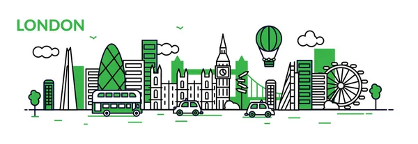 Banner de Londres — Vector de stock