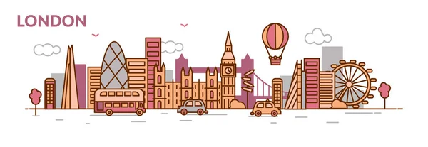 Bannière de Londres — Image vectorielle