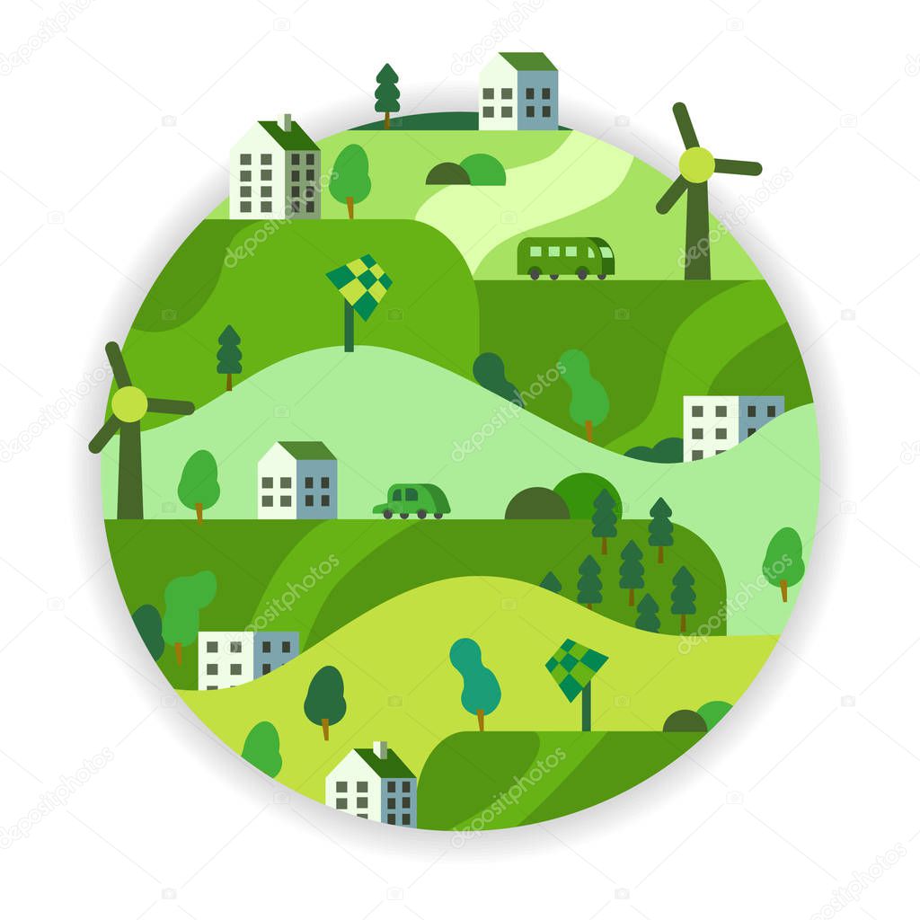 Eco Friendly, green energy concept