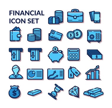 Finansal Icon set