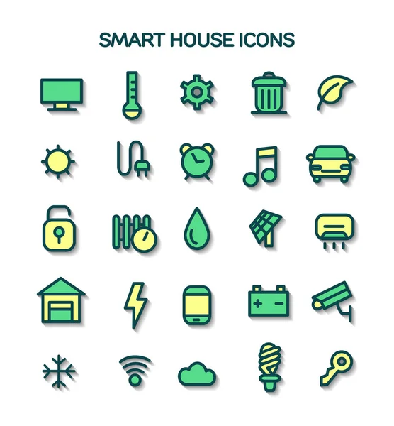 Modern concept of smart house — Stock Vector