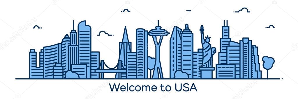 Welcome to USA banner