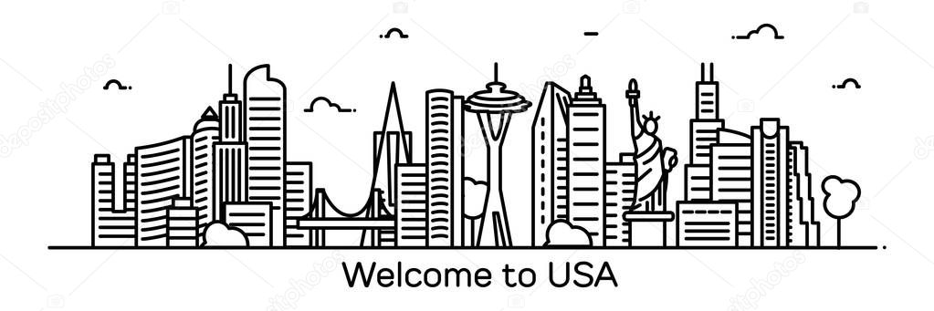 Welcome to USA banner