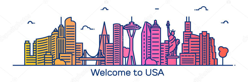 Welcome to USA banner