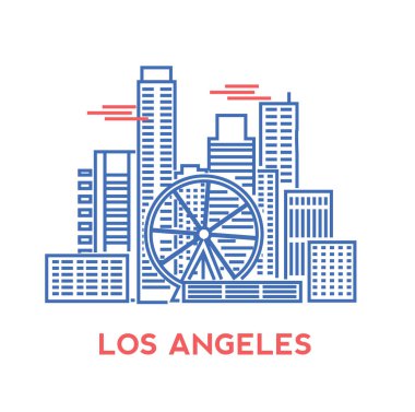Los Angeles Şehri ufuk çizgisi