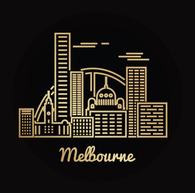Melbourne şehir manzarası