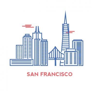 san francisco şehir manzarası