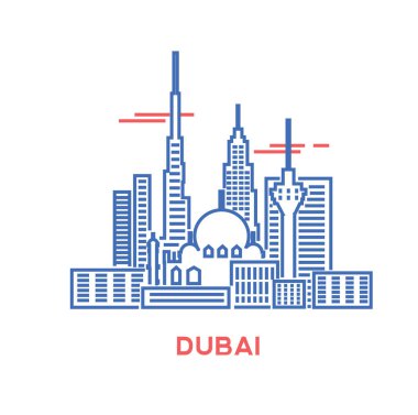 Dubai şehir manzarası