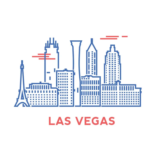 Las vegas Stadtsilhouette — Stockvektor