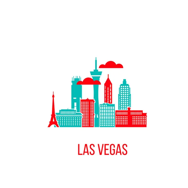 Las vegas város látképe — Stock Vector