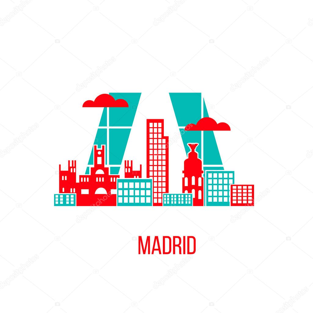 madrid city skyline