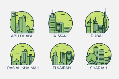 Abu Dhabi, Dubai, Ajman, Ras Al Khaimah, Fujairah, Sharjah