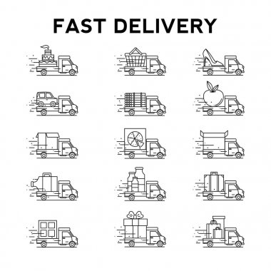 Teslimat hizmeti simgelerini