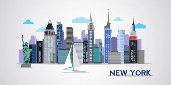 New York city skyline — Stock Vector