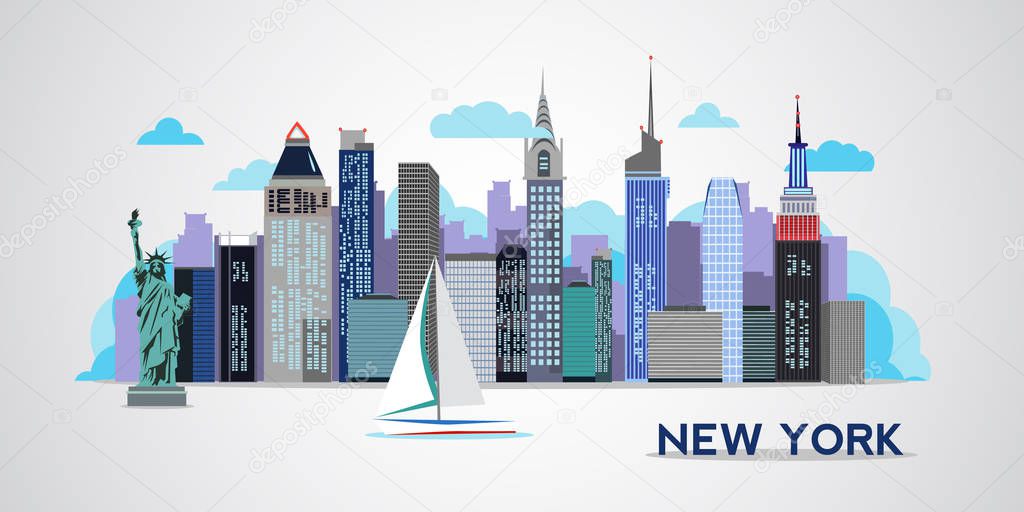 New York city skyline