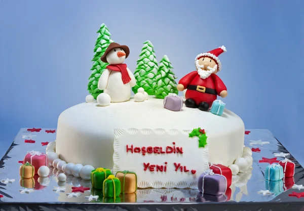 Leuke kerst cake — Stockfoto