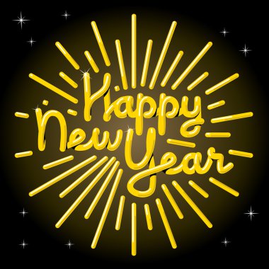 Mutlu yıllar kartı.