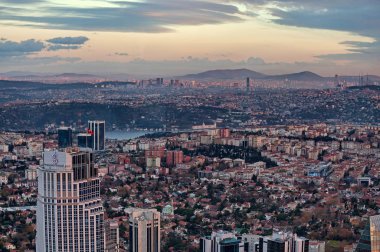 Levent bölgesi ve boğaz  