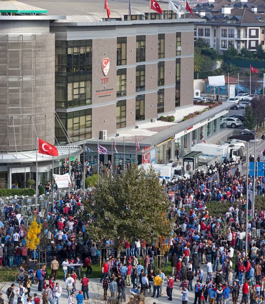 Manifestantes do Trabzonspor protestam — Fotografia de Stock