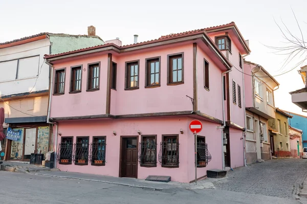 Velhas casas de madeira tradicionais — Fotografia de Stock