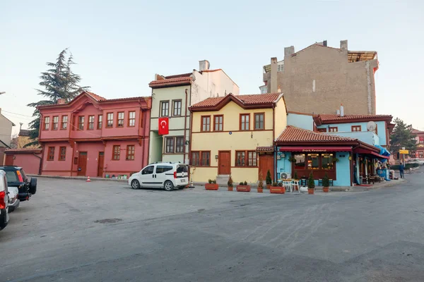 Velhas casas de madeira tradicionais — Fotografia de Stock