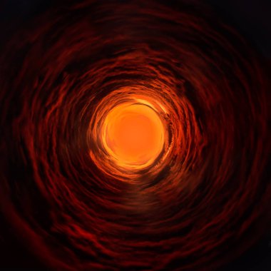 Tünelin sonunda ışık ile. 