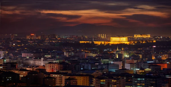 Panoramiczne Ankara i Anitkabir — Zdjęcie stockowe