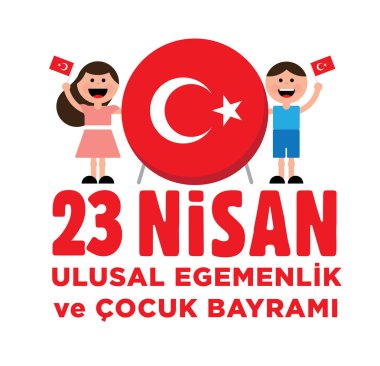 Ulusal egemenlik ve çocuk günü kartı