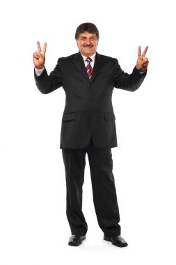 işadamı gösteren barış hareketi