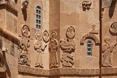 Akdamar Kilisesi, Van Gölü, Türkiye 'nin doğusunda yardım