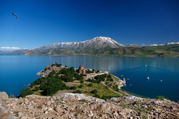 Isola Akdamar Turchia Orientale — Foto Stock