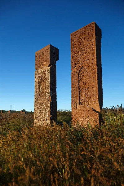 Graf Ahlat Begraafplaats Van Ahlat Urartian Ottomaanse Citadel Turkije — Stockfoto