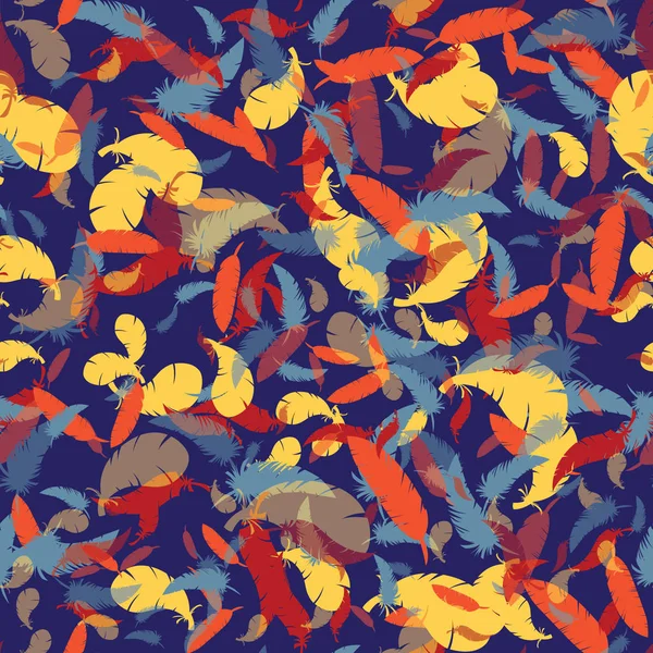 siyah bir arka plan üzerinde renkli tüyler. eşarplı sorunsuz doku