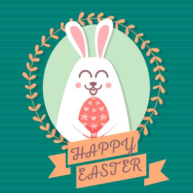Mutlu Paskalya tebrik kartı. Mutlu Paskalya arka planlar. sevimli tavşan 