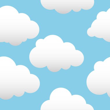 Vektör arka plan bulutlar ile. Beyaz