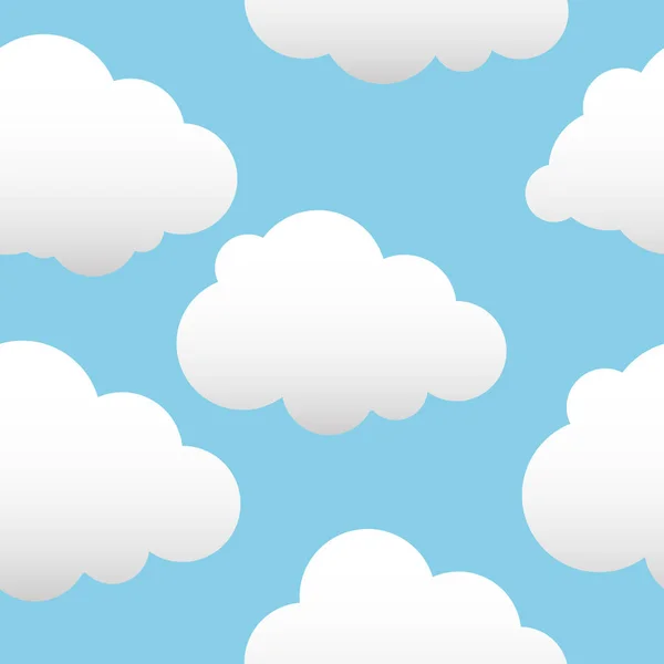 Vektör arka plan bulutlar ile. Beyaz