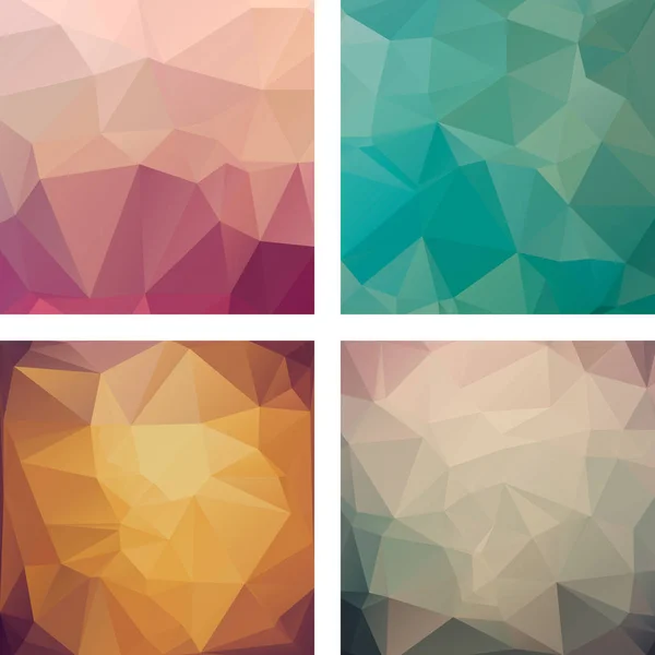 poligonal arka planları bir dizi.