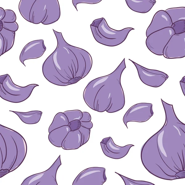 Mor sarımsak. El çizim sorunsuz doku