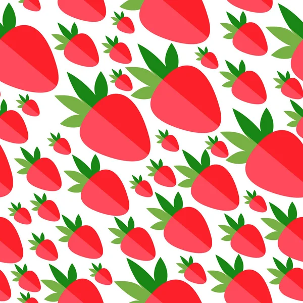 Beyaz zemin üzerine kırmızı düz çilek.