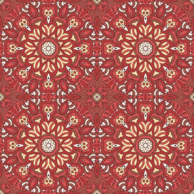 Sorunsuz doodle desen. Renkli arka plan. Etnik motifleri